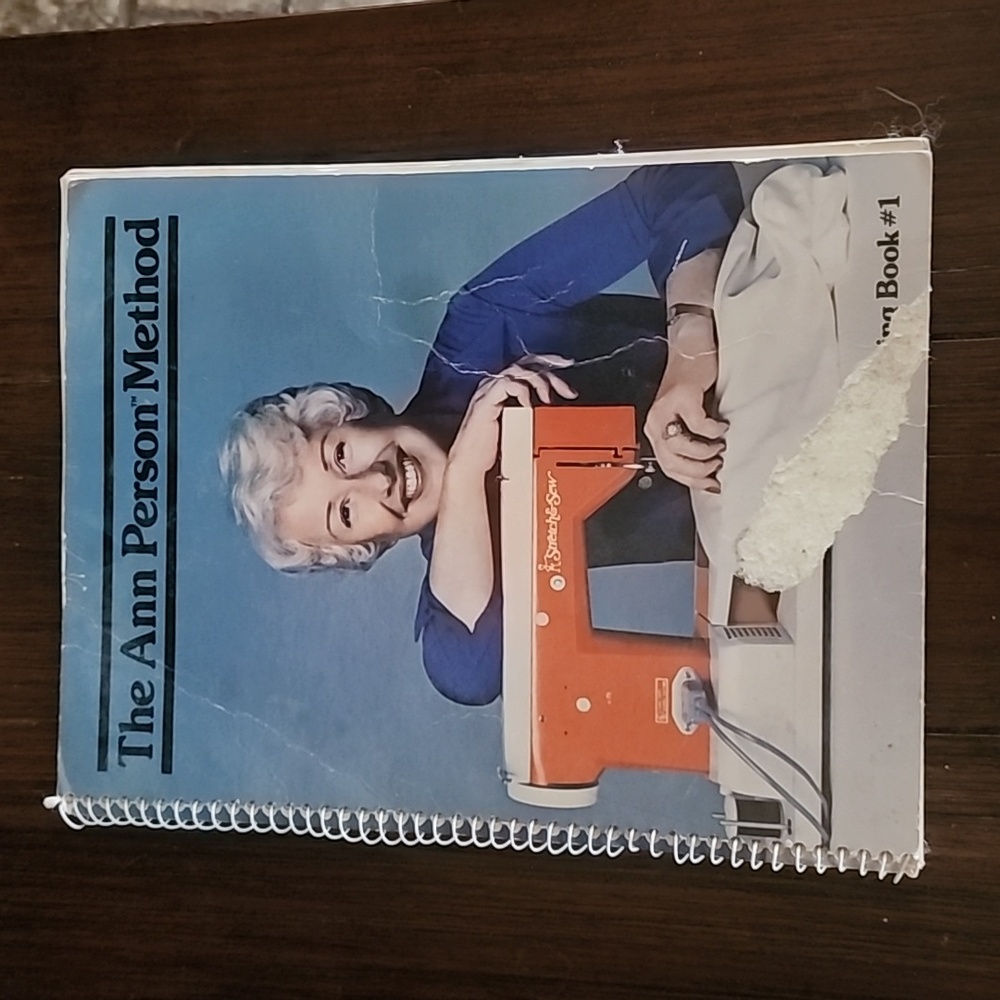 Vintage 1970s Ann Person Method Sewing Book #1 Spiral Bound